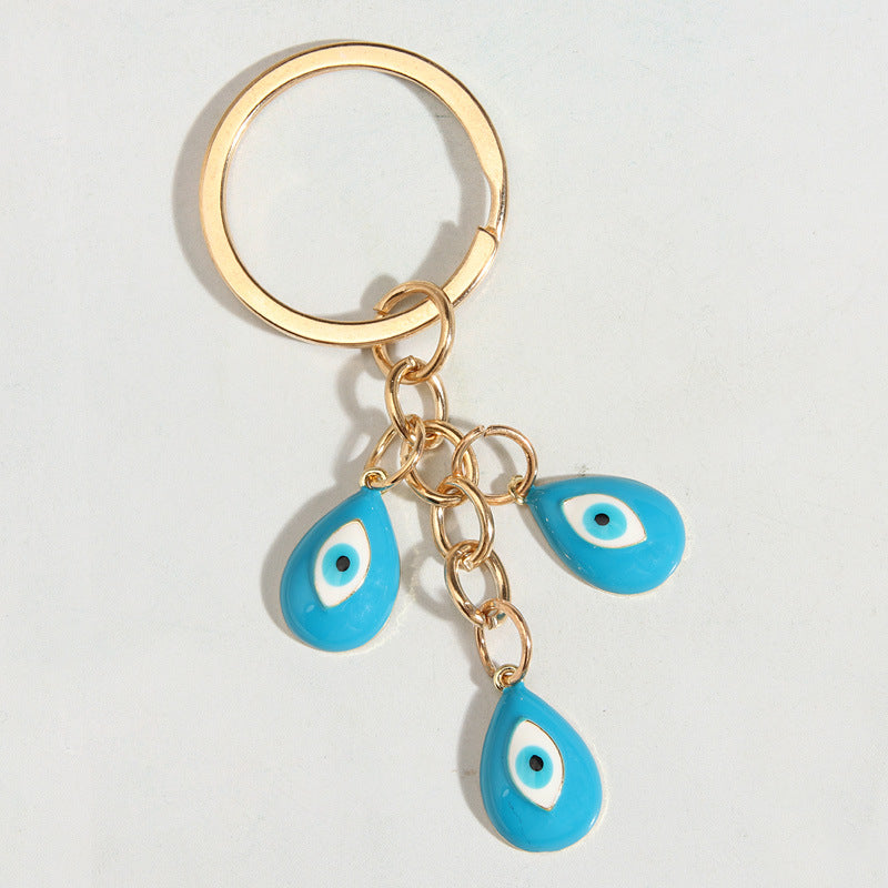 Wholesale Colorful Zinc Alloy Devil Eye Keychain